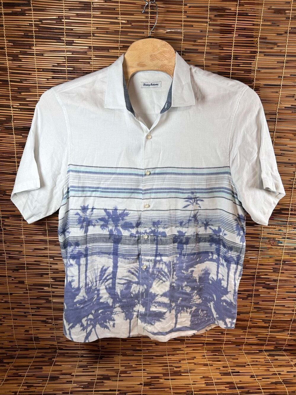 Tommy Bahama XXL Linen Blend Hawaiian Casual Button-Down Shirt